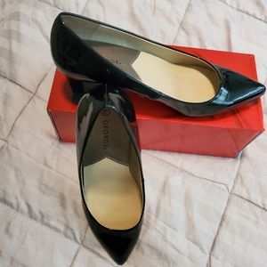 GEORGE Black Shiny Pump Ladies Sz 8.5